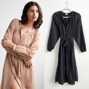 Aritzia Wilfred Midnight Midi Dress in Black - Size XS